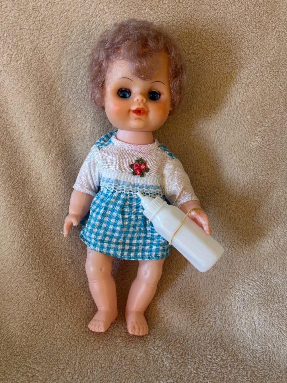 VINTAGE 1960's 10" BABY JO-ANN Drink & Wet Doll